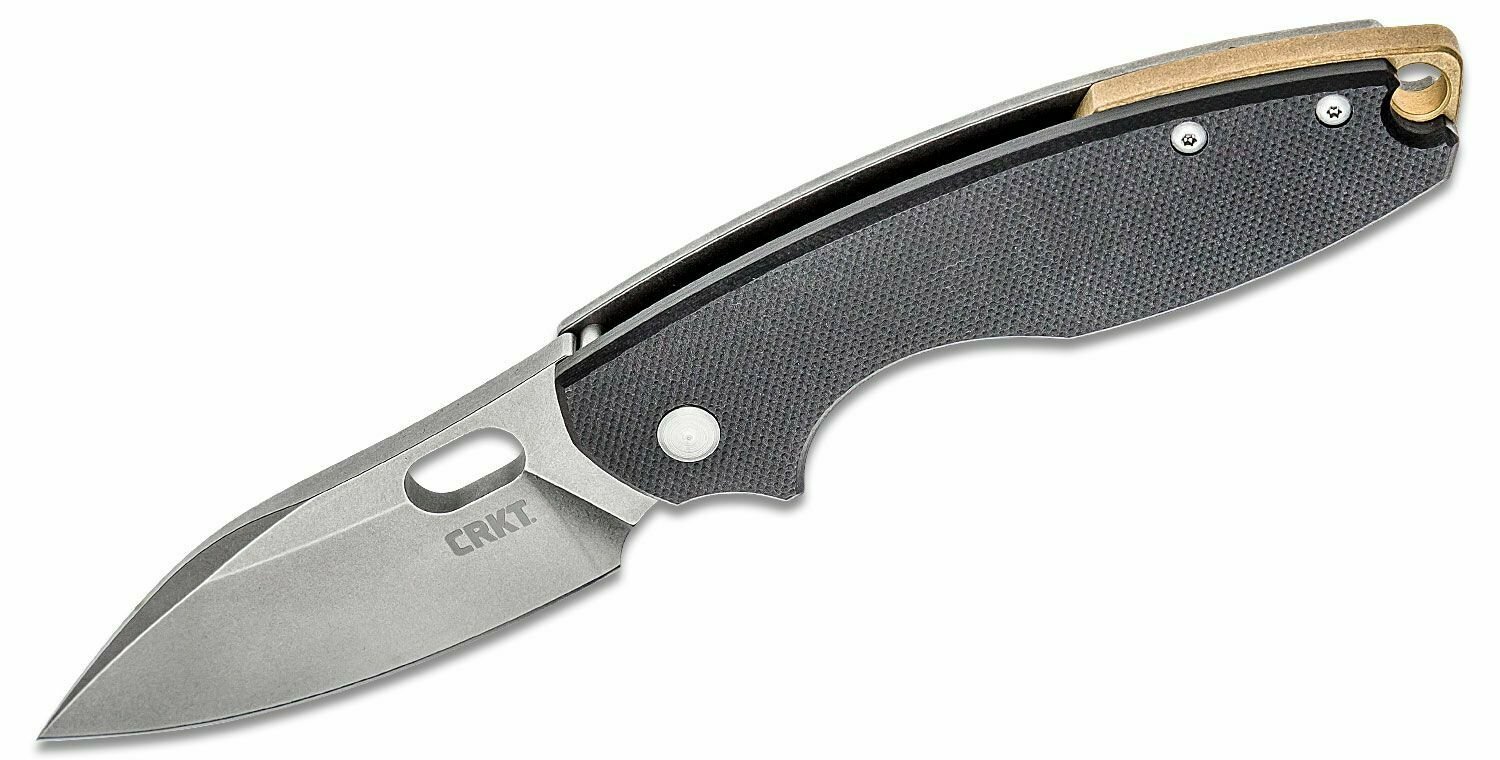 E-shop CRKT CR-5317D2 PILAR® III BLACK vreckový nôž 7,5 cm, Stonewash, čierna, G10