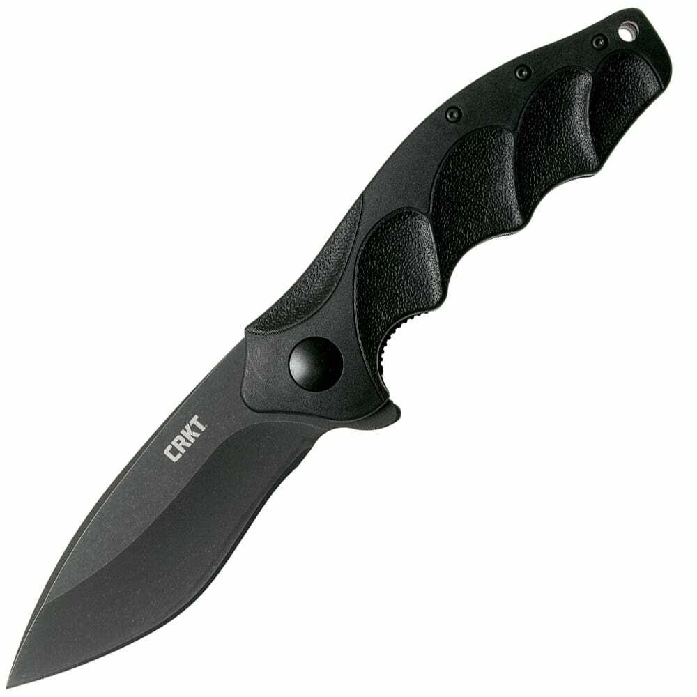 E-shop CRKT CR-K221KKP FORESIGHT™ BLACKOUT vreckový nôž s asistenciou 9 cm, Black Stonewash, čierna, FRN