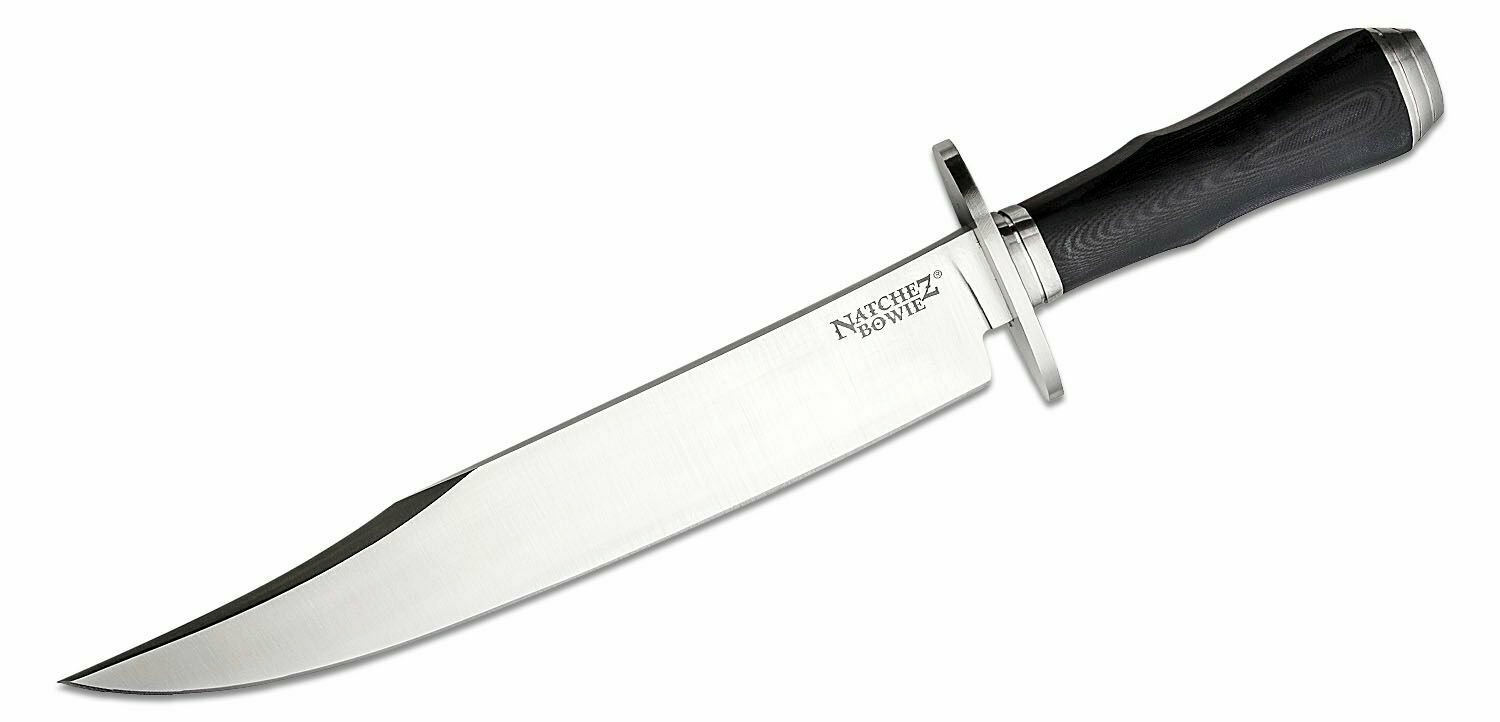 E-shop Cold Steel 16DN Natchez Bowie lovecký nôž 30 cm, čierna, micarta, puzdro Secure-Ex