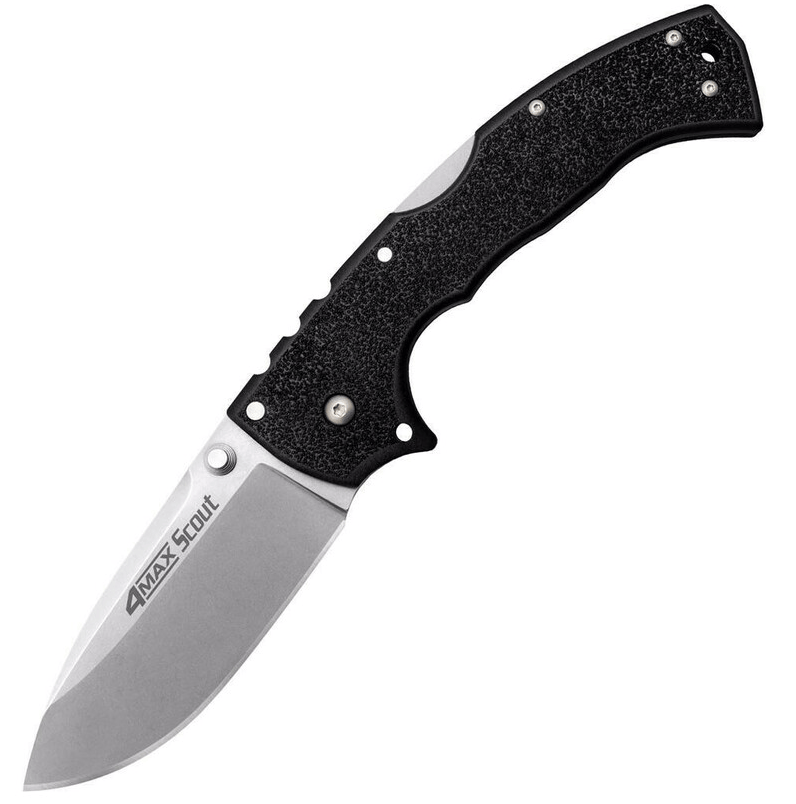 E-shop Cold Steel 62RQZ 4 Max Scout masívny vreckový nôž 10,2 cm, Stonewash, čierna, Griv-Ex
