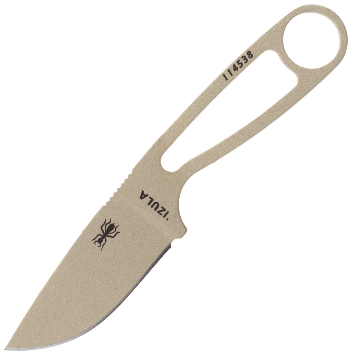 E-shop ESEE IZULA-DT Izula Desert Tan pevný nôž 7,3 cm, oceľ, hnedá, čierne plastové puzdro