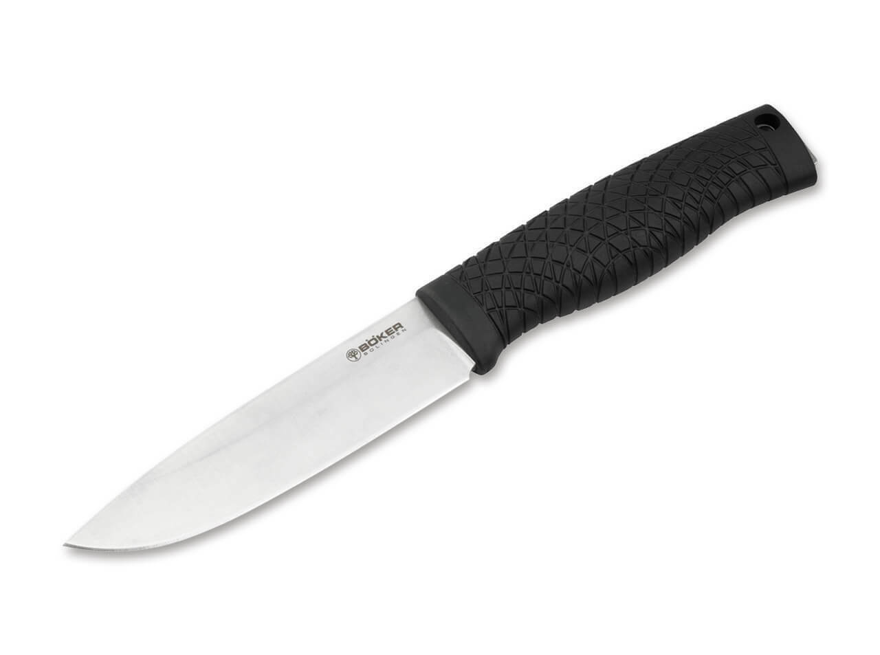 E-shop Böker Manufaktur Solingen 121504 Bronco outdoorový nôž 11,3 cm, čierna, TPE, puzdro