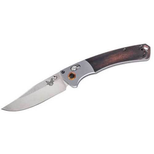 Benchmade 15085-2 MINI CROOKED RIVER vreckový lovecký nôž 8,6 cm, Satin, stabilizované drevo