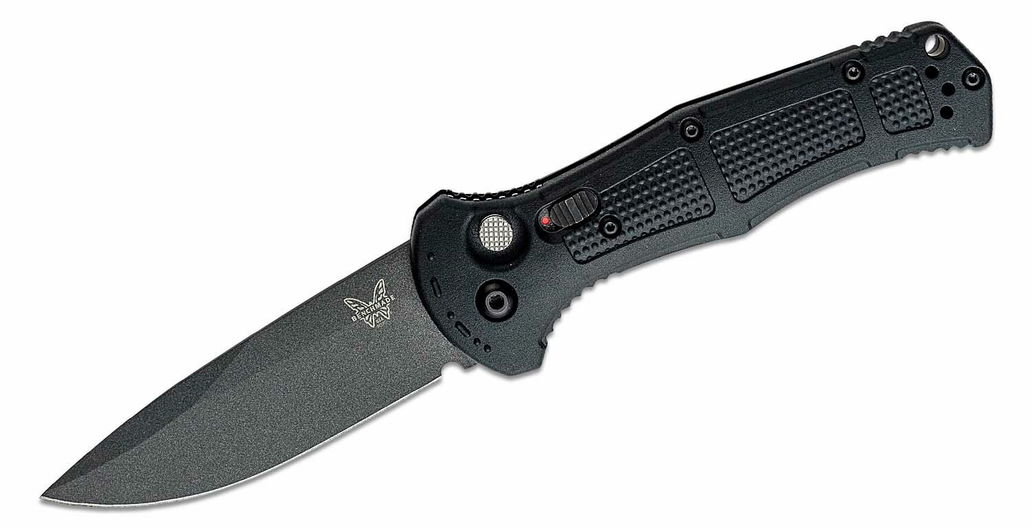 Benchmade 9070BK Claymore automatický taktický nôž 9 cm, celočierny, Grivory