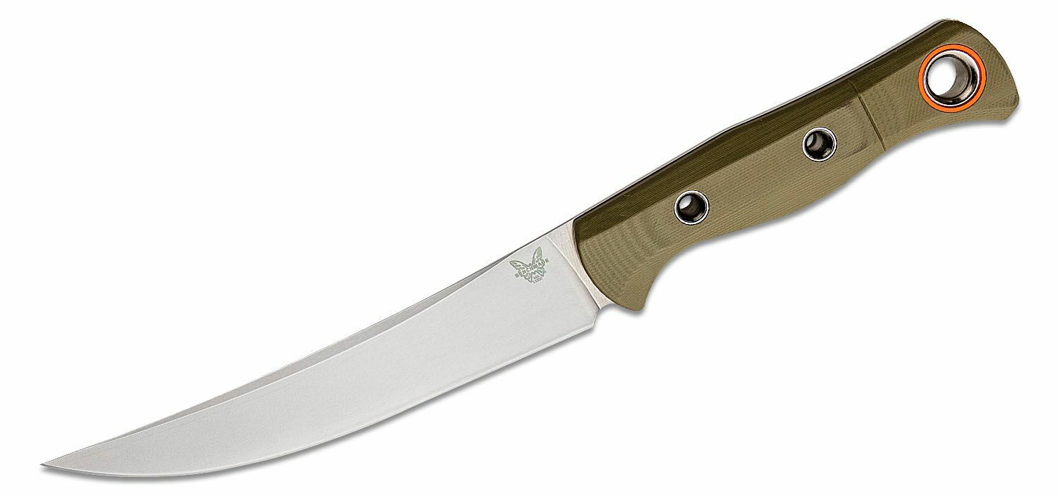 Benchmade 15500-3 MEATCRAFTER OD hybridný lovecký nôž 15,4 cm, zelená, G10, puzdro