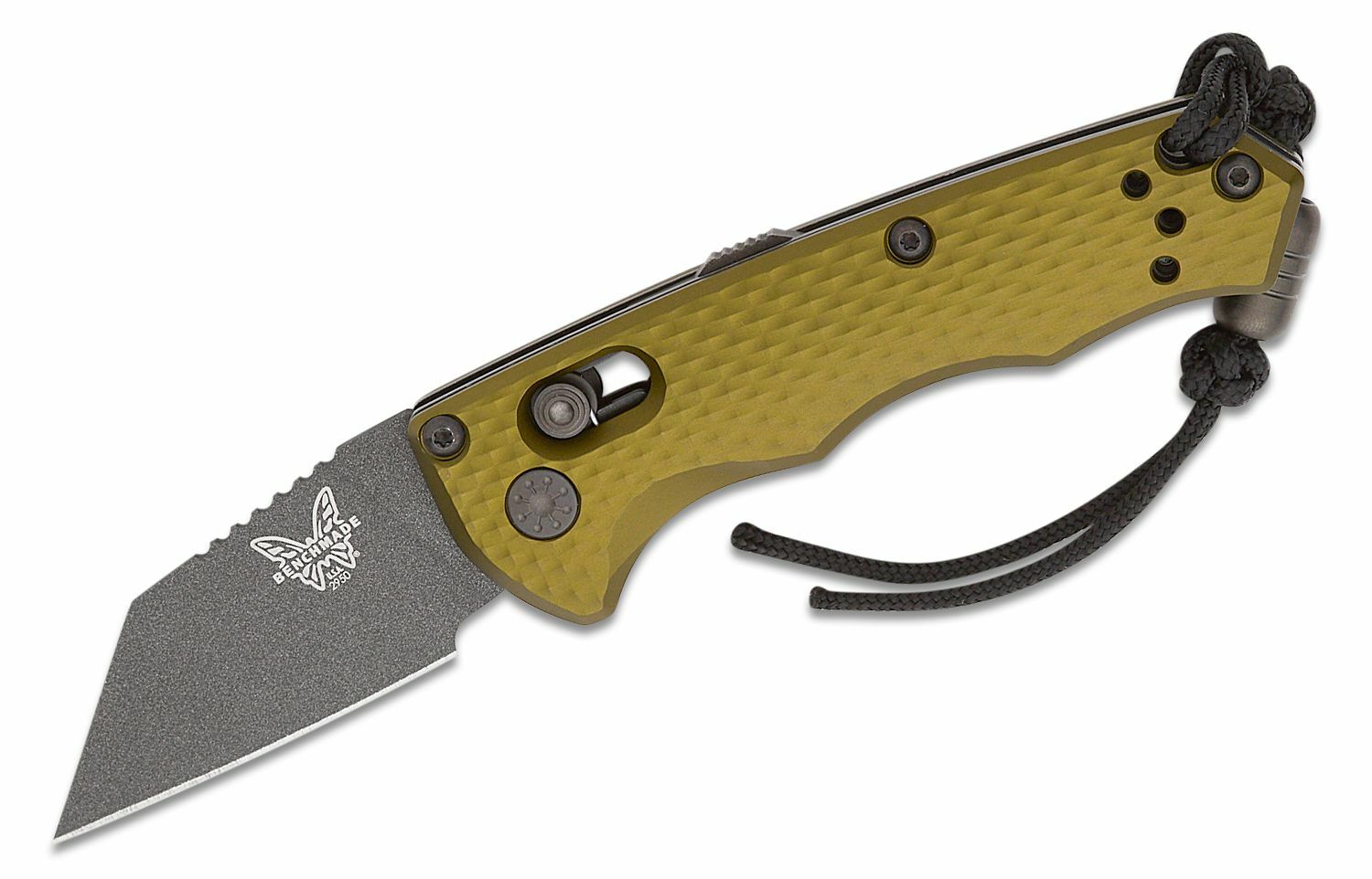 E-shop Benchmade 2950BK-2 PARTIAL IMMUNITY Woodland Green malý vreckový nôž 5 cm, čierna, zelená, hliník