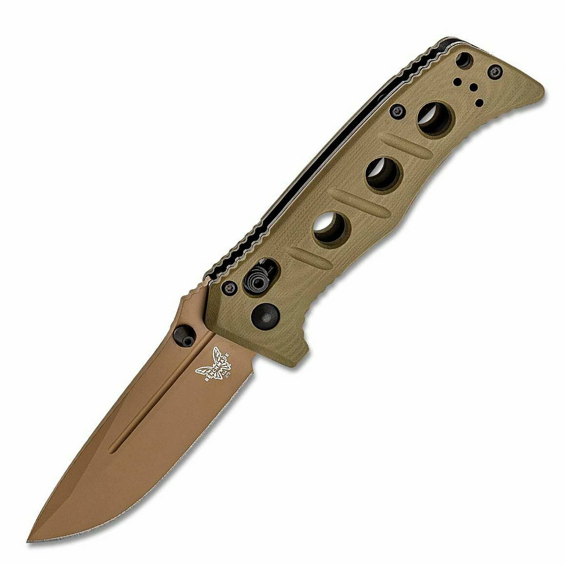 E-shop Benchmade 273FE-2 Mini Adamas OD Green taktický nôž 8,3 cm, hnedá, zelená, G10