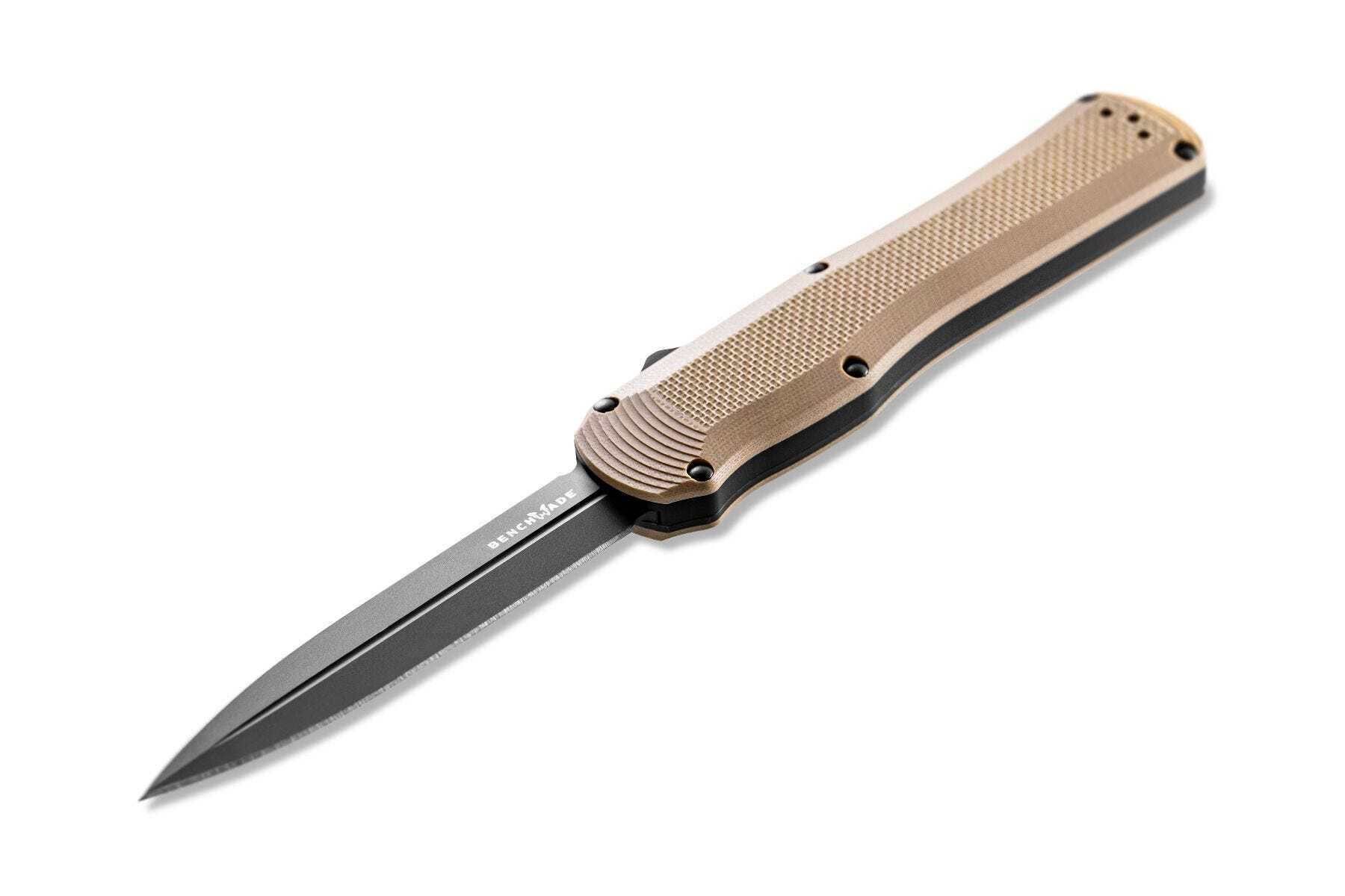 E-shop Benchmade 3400BK-2 AUTOCRAT vyskakovací taktický nôž 9,4 cm, čierna, hnedá Coyote, G10