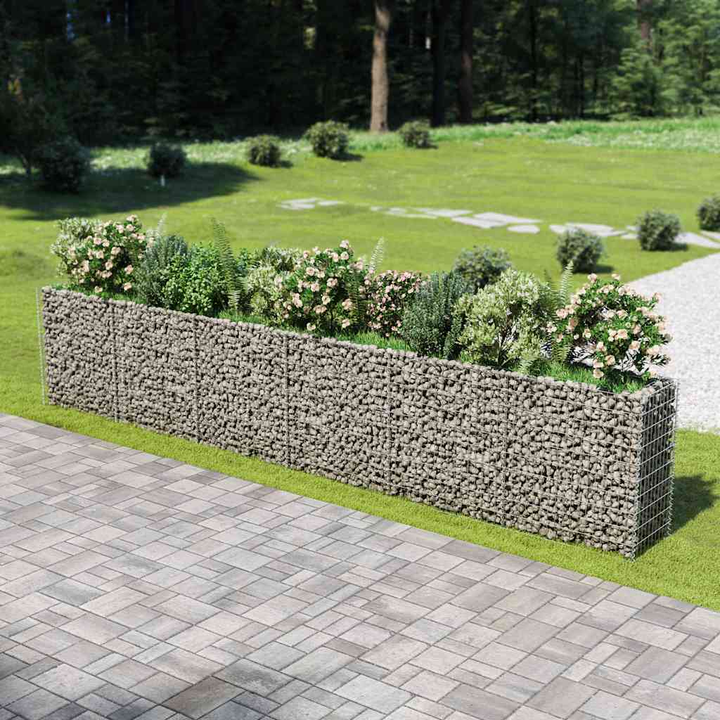 E-shop Multidom Gabiónový vyvýšený záhon, pozinkovaná oceľ 540x50x100 cm