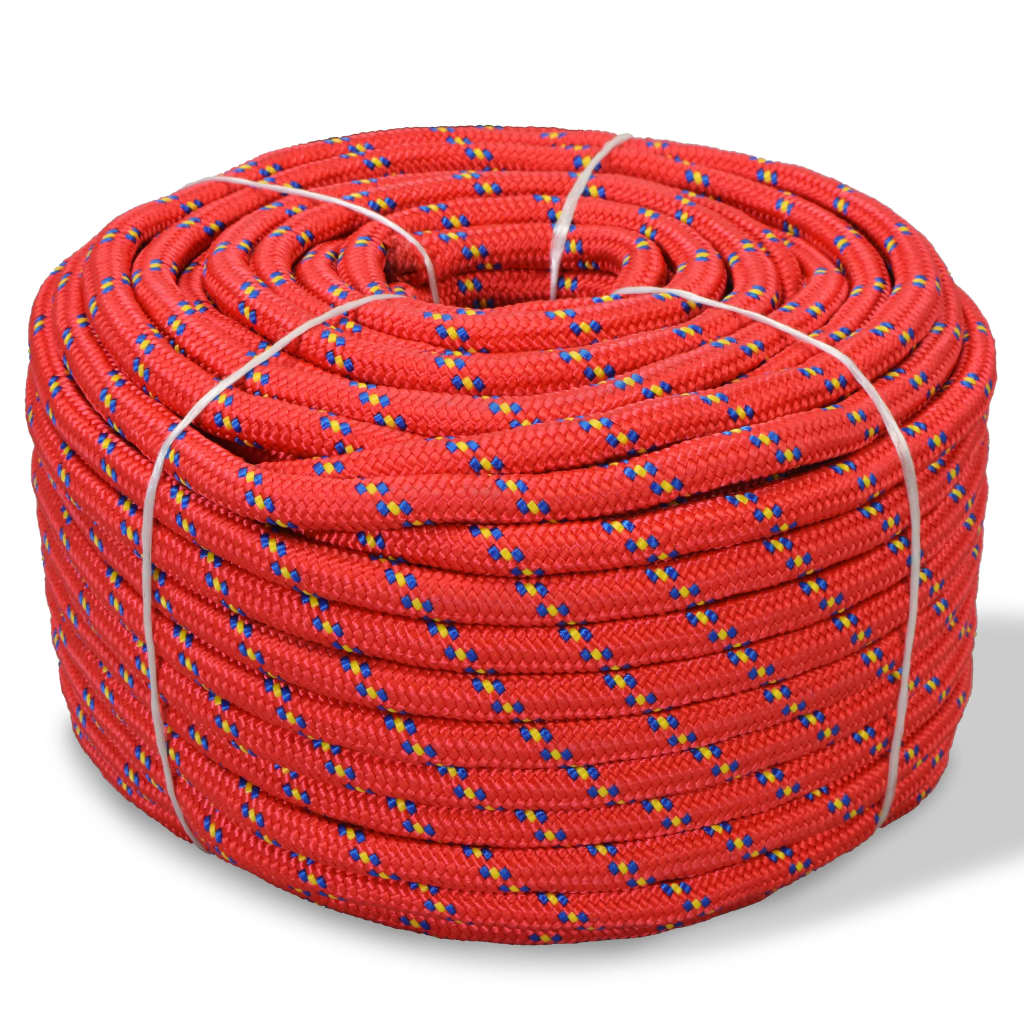 E-shop Multidom Lodné polypropylénové lano 16 mm 250 m červené
