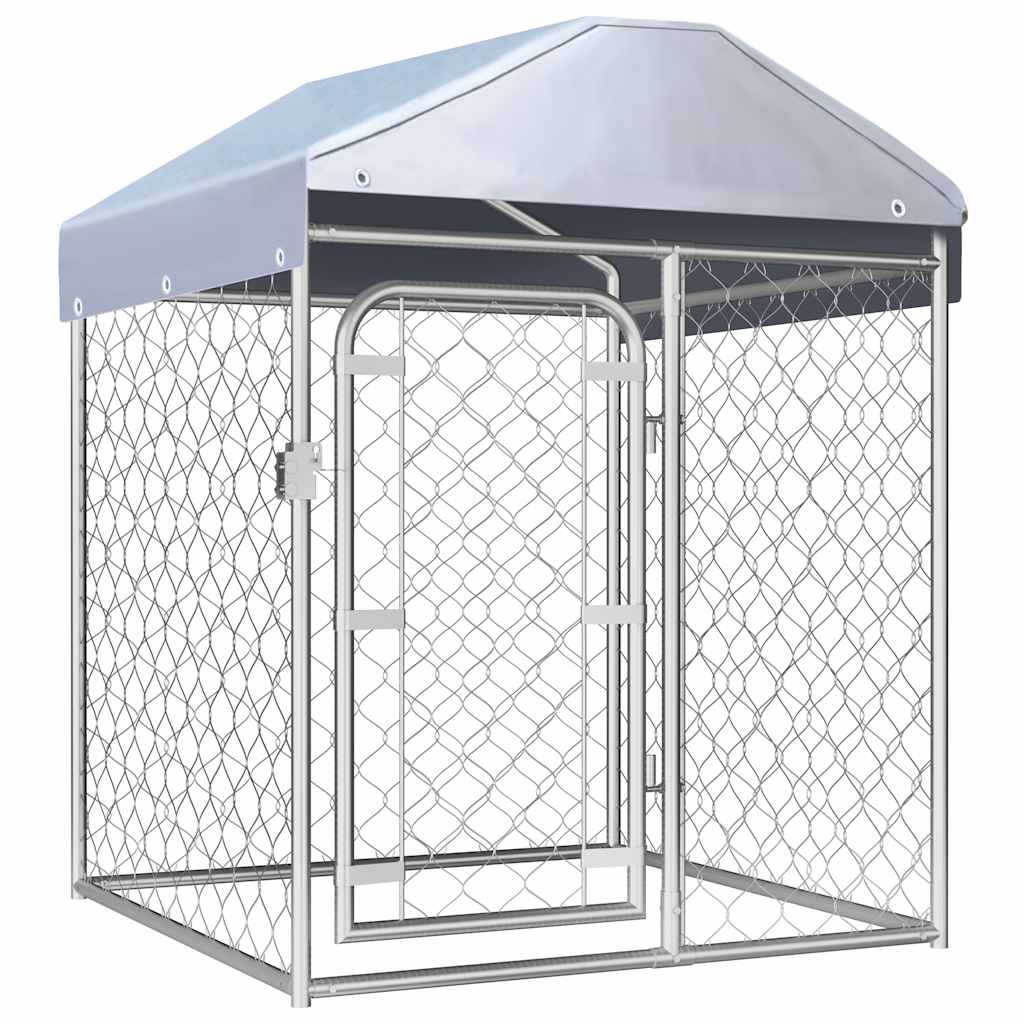 E-shop Multidom Vonkajšia voliéra pre psy so strechou 100x100x125 cm