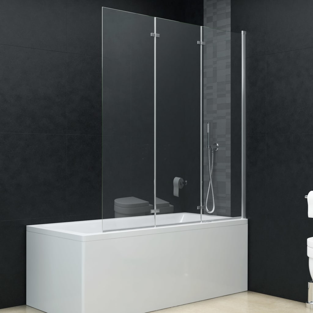 Multidom Skladací sprchový kút 3 panely 130x138 cm ESG