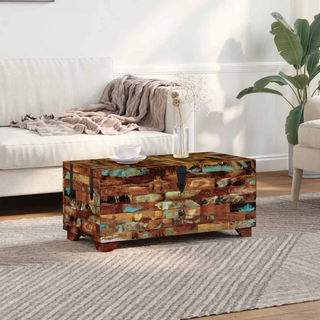 E-shop Multidom Konferenčný stolík/truhlica, recyklovaný masív 80x40x35 cm