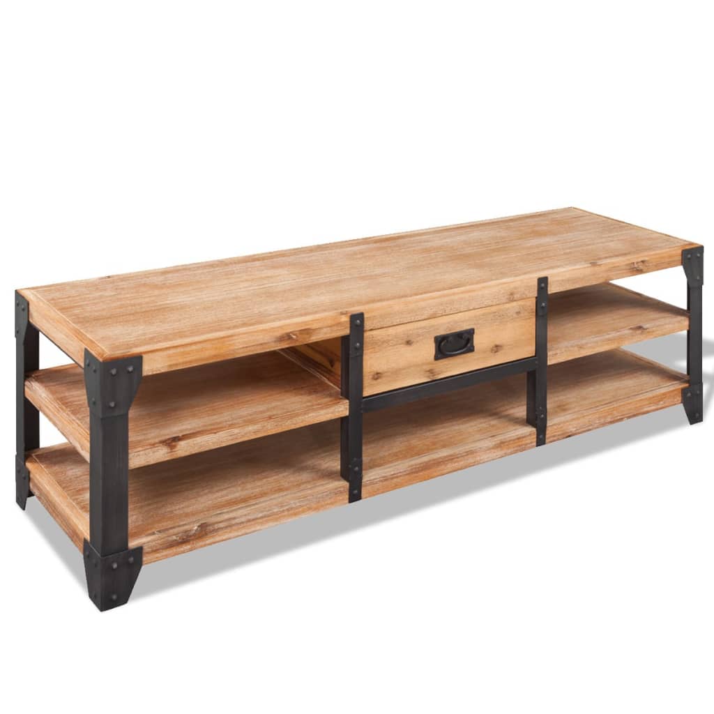 E-shop Multidom TV stolík, akáciový masív 140x40x45 cm