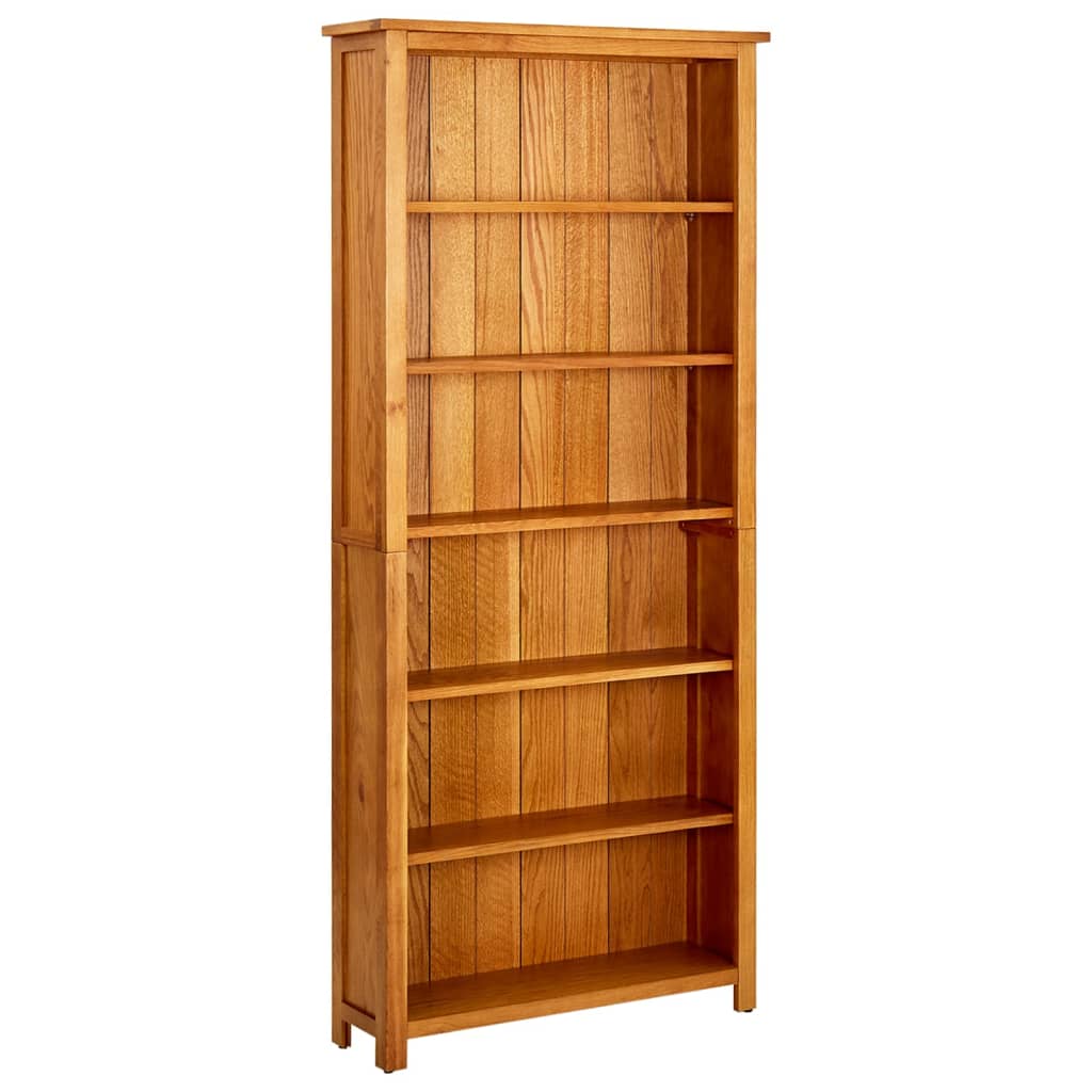 E-shop Multidom Knižnica so 6 policami 80x22,5x180 cm, dubový masív