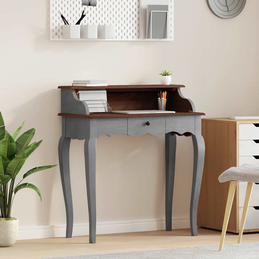 E-shop Multidom Písací stôl z mahagónový masív, 80x40x92 cm
