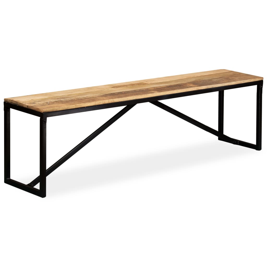 E-shop Multidom Lavička, mangový masív 160x35x45 cm