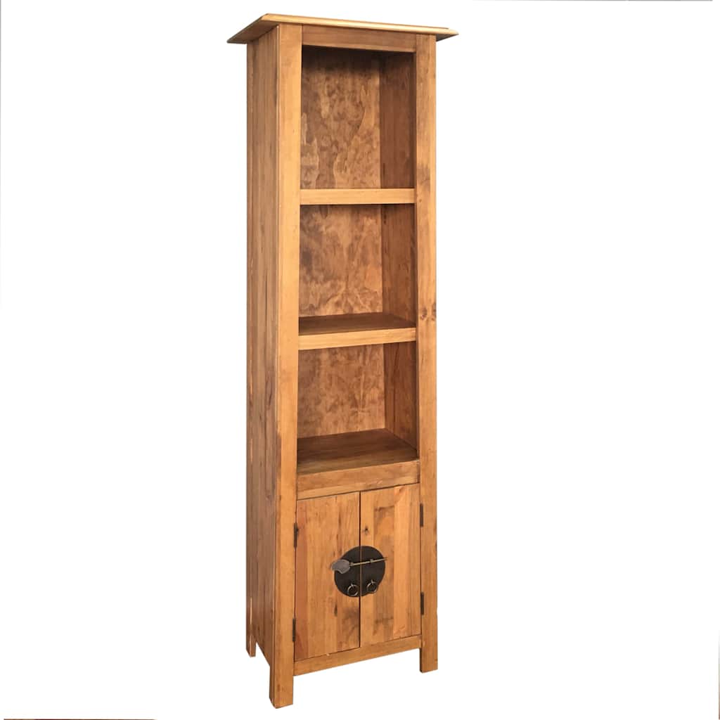 E-shop Multidom Voľne stojaca kúpeľňová skrinka, borovicový masív 48x32x170 cm