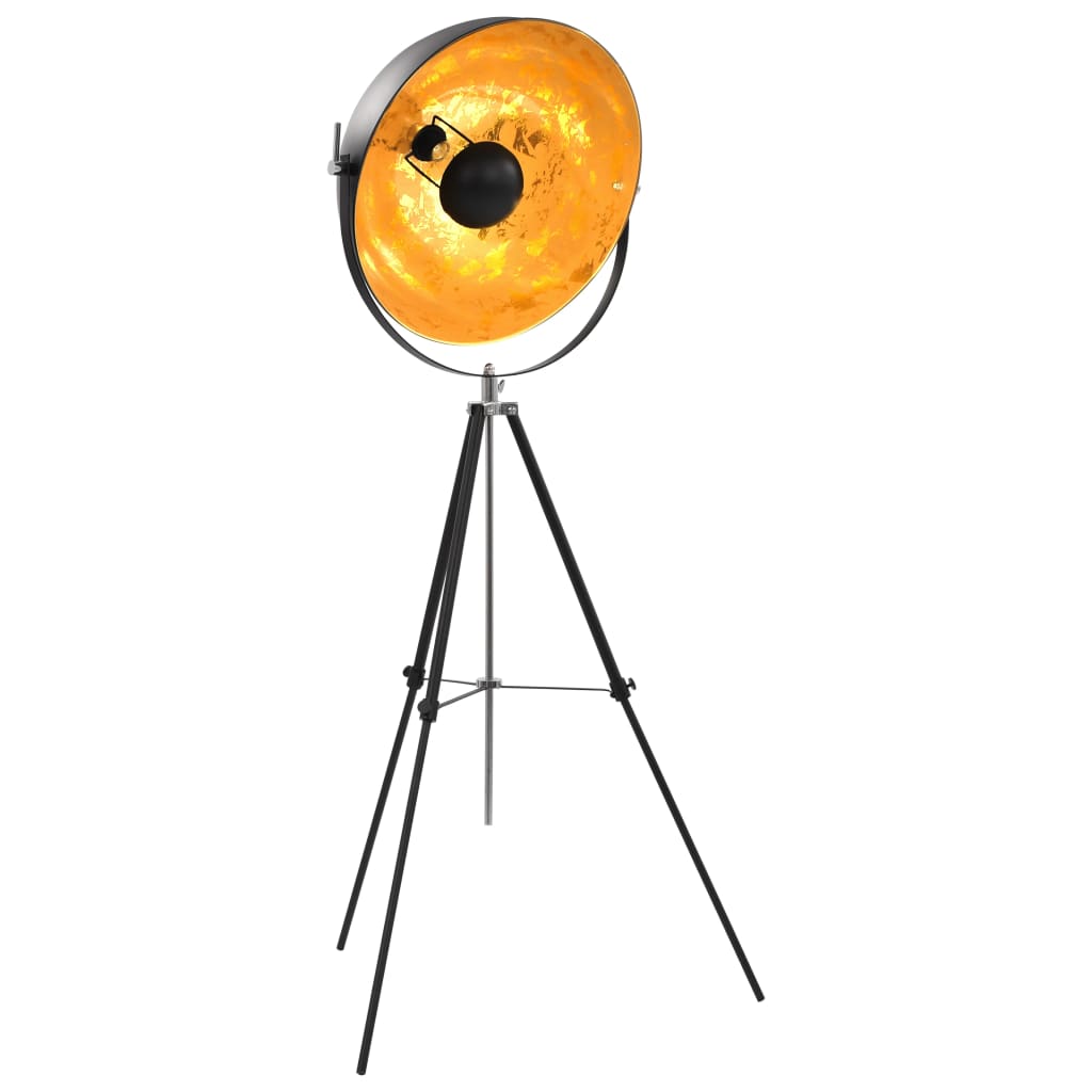 Multidom Stojanová lampa čierna a zlatá 51 cm E27