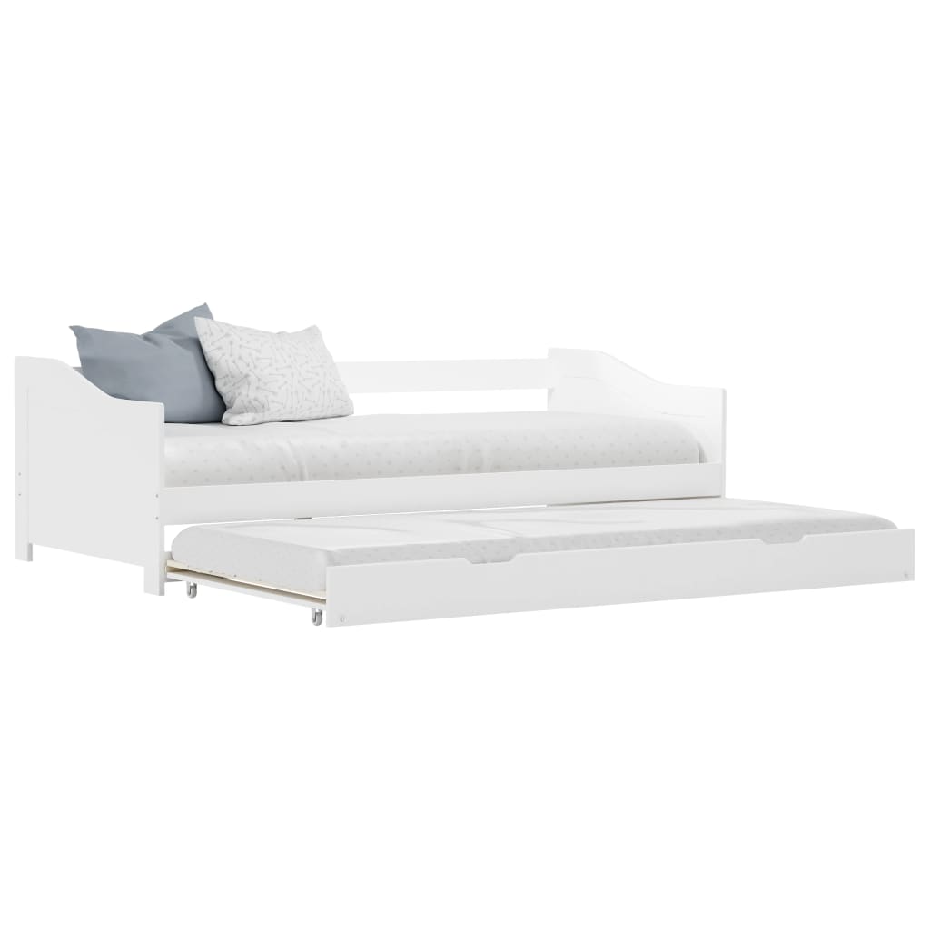 E-shop Multidom Rám rozkladacej pohovky biely 90x200 cm borovicové drevo