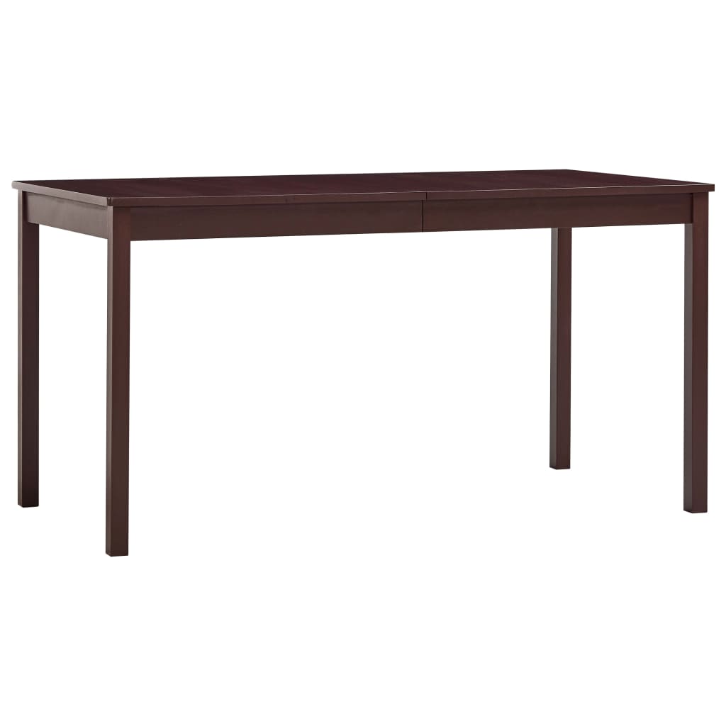 E-shop Multidom Jedálenský stôl, tmavohnedý 140x70x73 cm, borovicové drevo