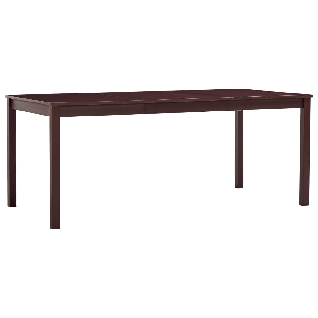 E-shop Multidom Jedálenský stôl, tmavohnedý 180x90x73 cm, borovicové drevo