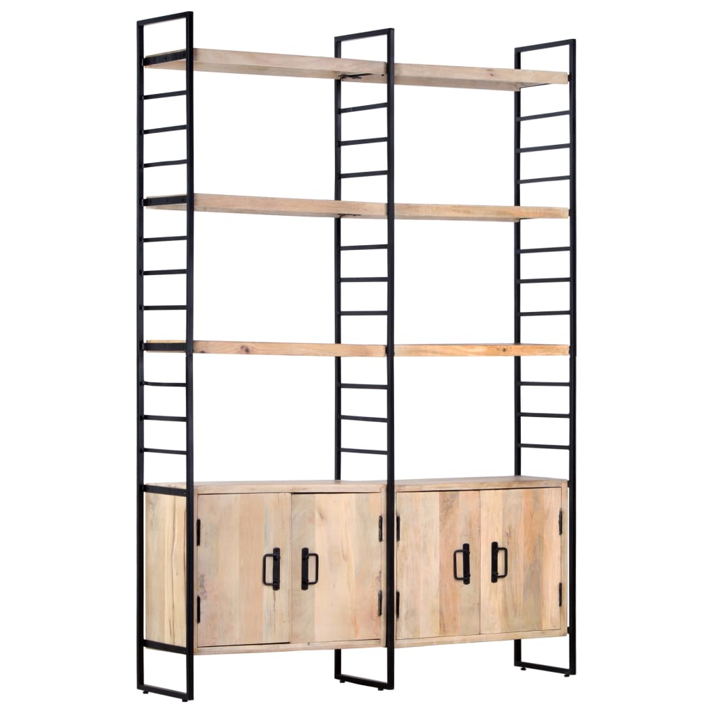 E-shop Multidom 4-poschodová knižnica 124x30x180 cm, mangový masív
