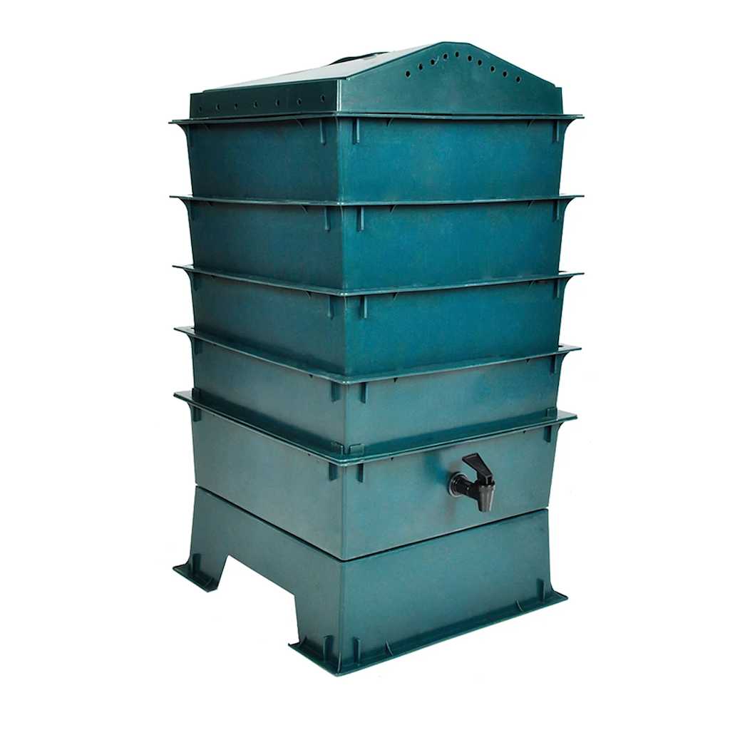 E-shop Multidom Kompostér na červy, 4 zásobníky 42x42x60 cm