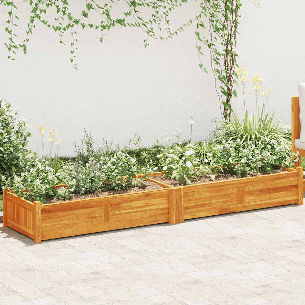 E-shop Multidom Vyvýšený záhradný záhon, akáciové drevo 200x50x25 cm