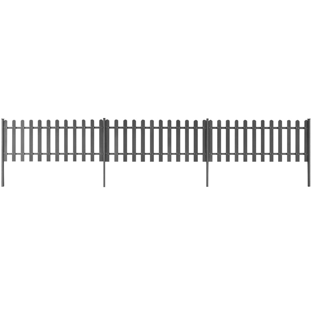 Multidom Latkový plot so stĺpikmi 3 ks, WPC 600x60 cm