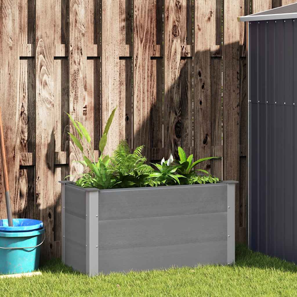 E-shop Multidom Vyvýšený záhradný záhon, WPC 100x50x54 cm, sivý