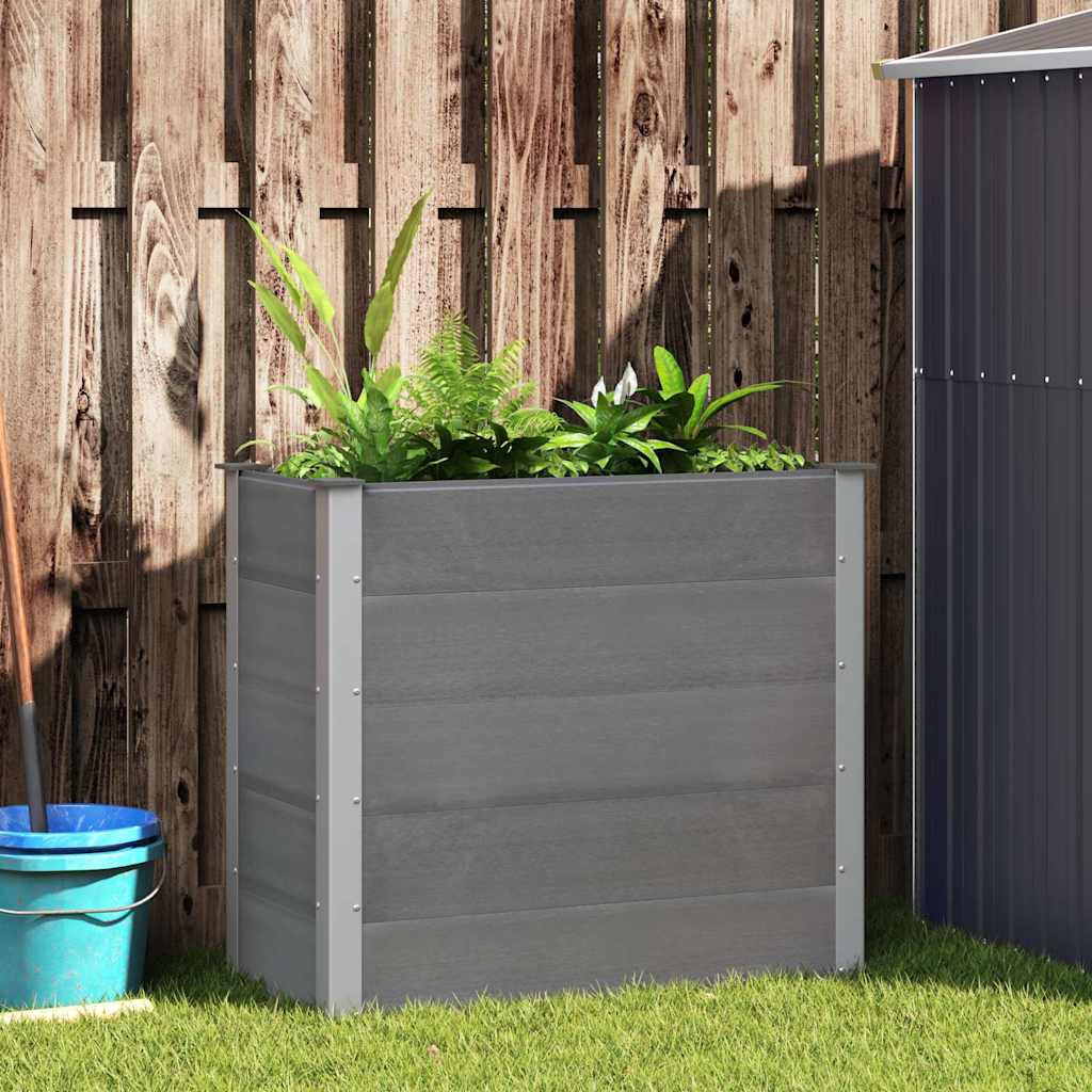E-shop Multidom Vyvýšený záhradný záhon, WPC 100x50x91 cm, sivý