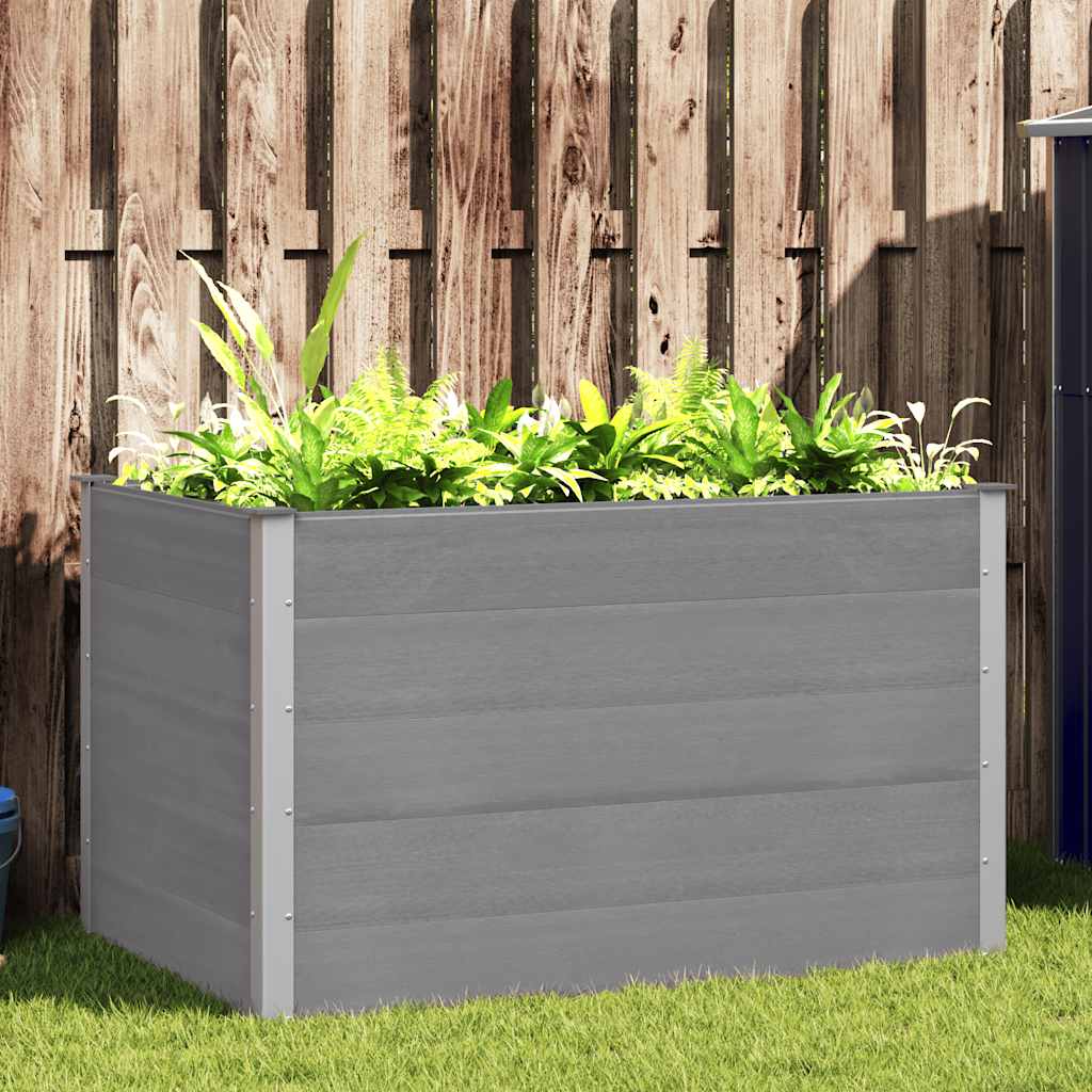 E-shop Multidom Vyvýšený záhradný záhon, WPC 150x100x91 cm, sivý