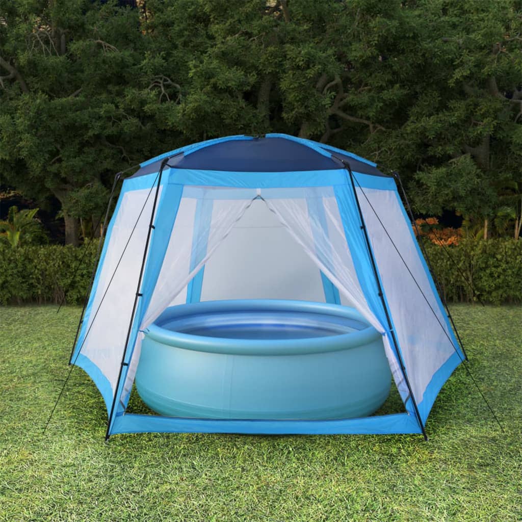 E-shop Multidom Stan na bazén, látka 590x520x250 cm, modrý