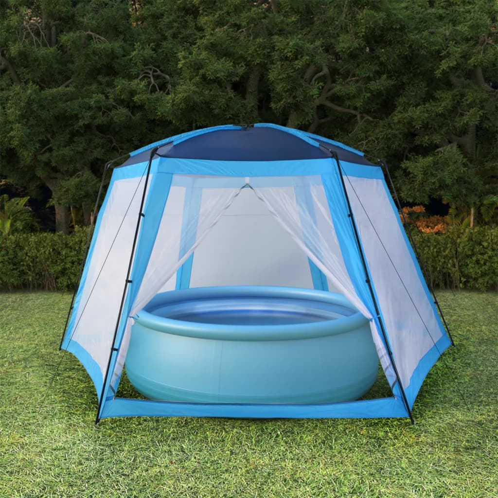 E-shop Multidom Stan na bazén, látka 660x580x250 cm, modrý