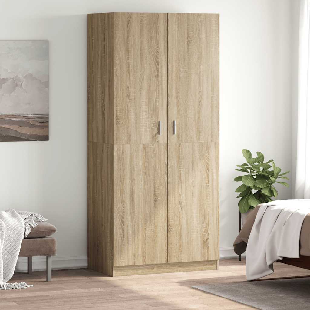 E-shop Multidom Šatník, dub sonoma 90x52x200 cm, kompozitné drevo