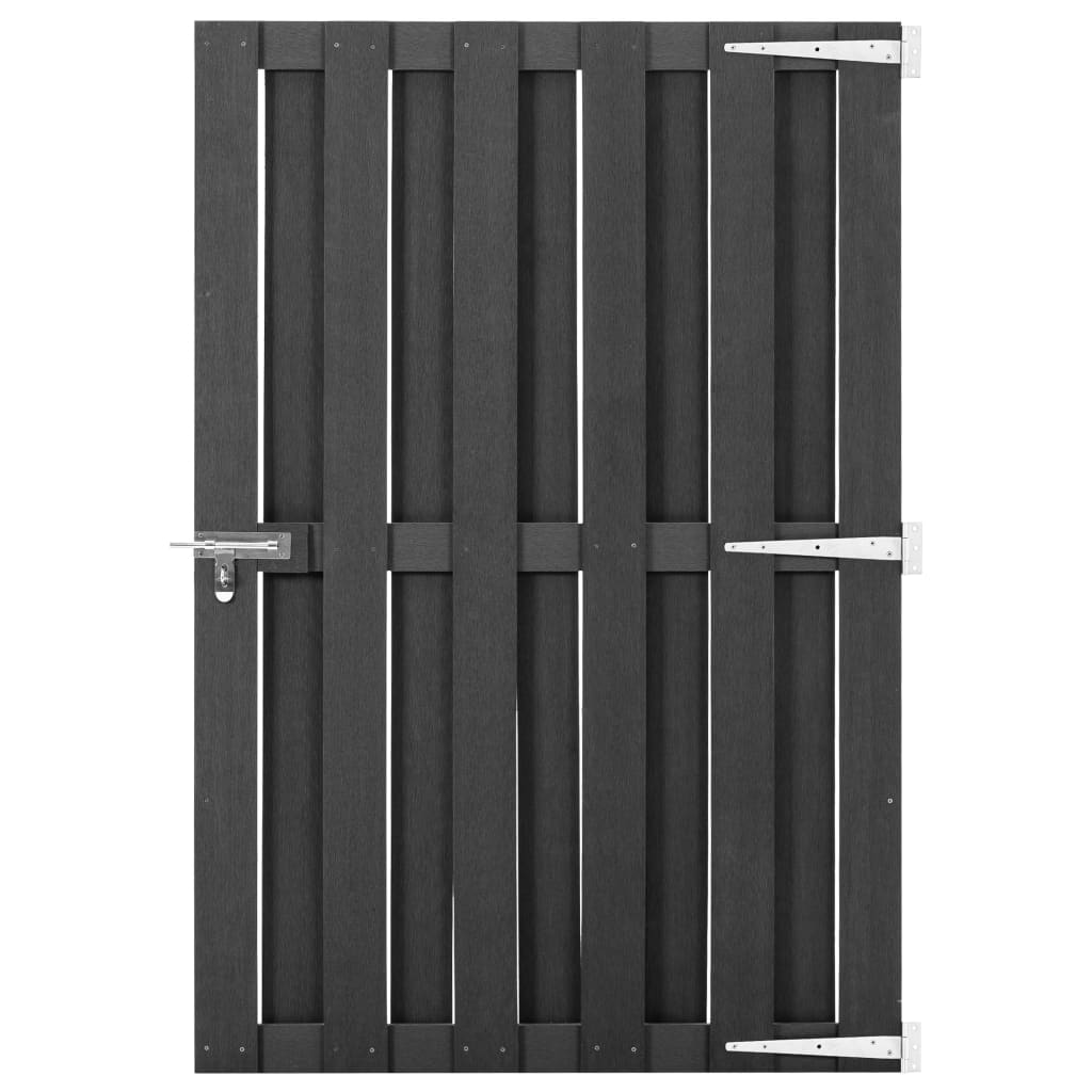 E-shop Multidom Záhradná brána sivá 100x150 cm WPC