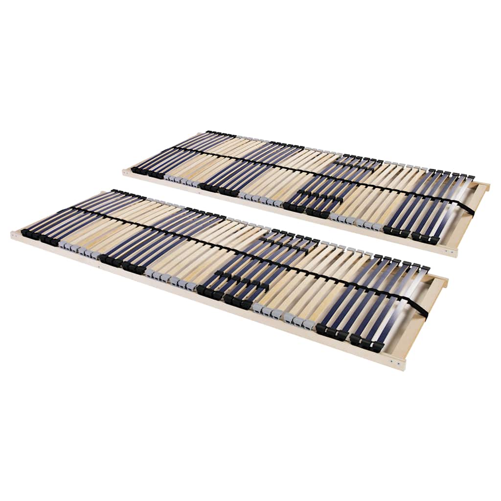 E-shop Multidom Lamelové posteľné rošty 2 ks s 42 lamelami a 7 zónami 90x200 cm