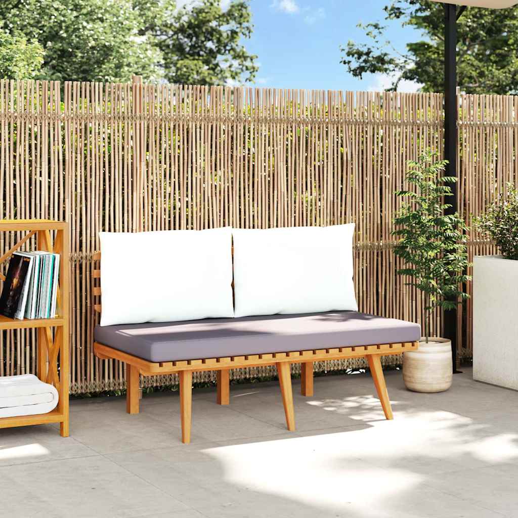 E-shop Multidom Záhradná lavička s podložkami 115 cm, akáciový masív