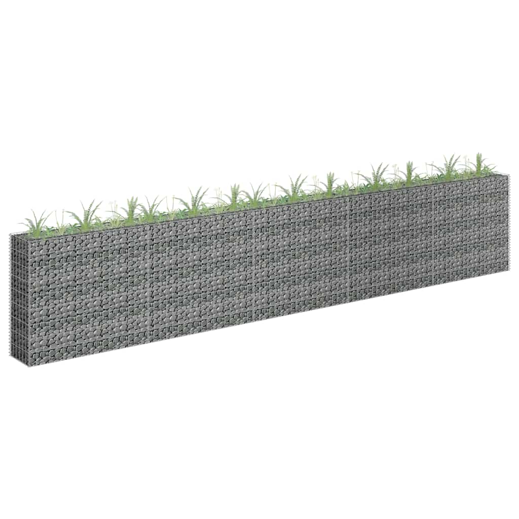 E-shop Multidom Gabiónový vyvýšený záhon, pozinkovaná oceľ 450x30x90 cm