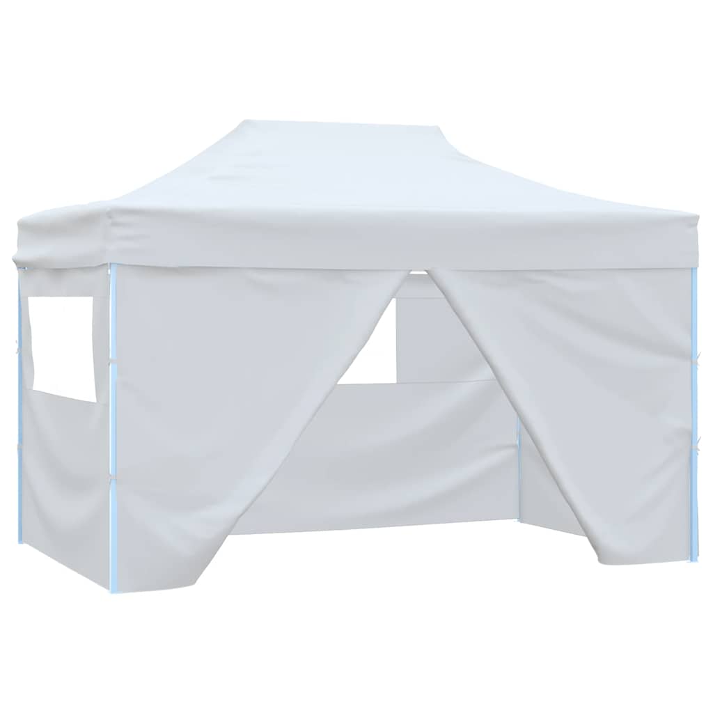 E-shop Multidom Profesionálny skladací párty stan+4 steny 280x410x315 cm, oceľ, biely