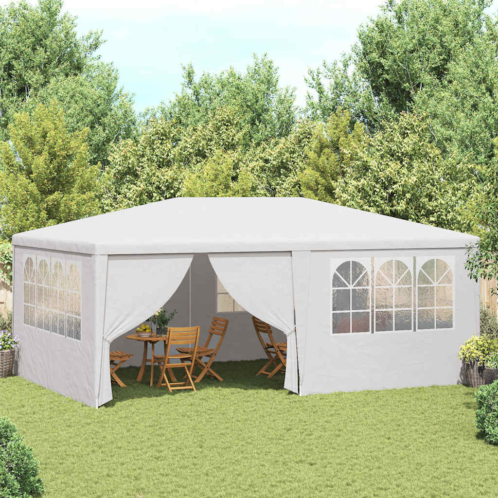 E-shop Multidom Profesionálny párty stan+bočné steny 4x6 m, biely 90 g/m²