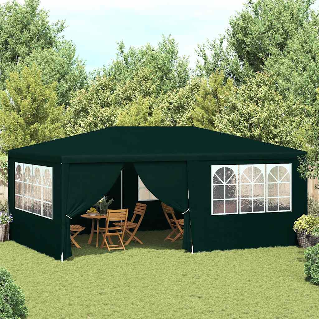 E-shop Multidom Profesionálny párty stan+bočné steny 4x6 m, zelený 90 g/m²