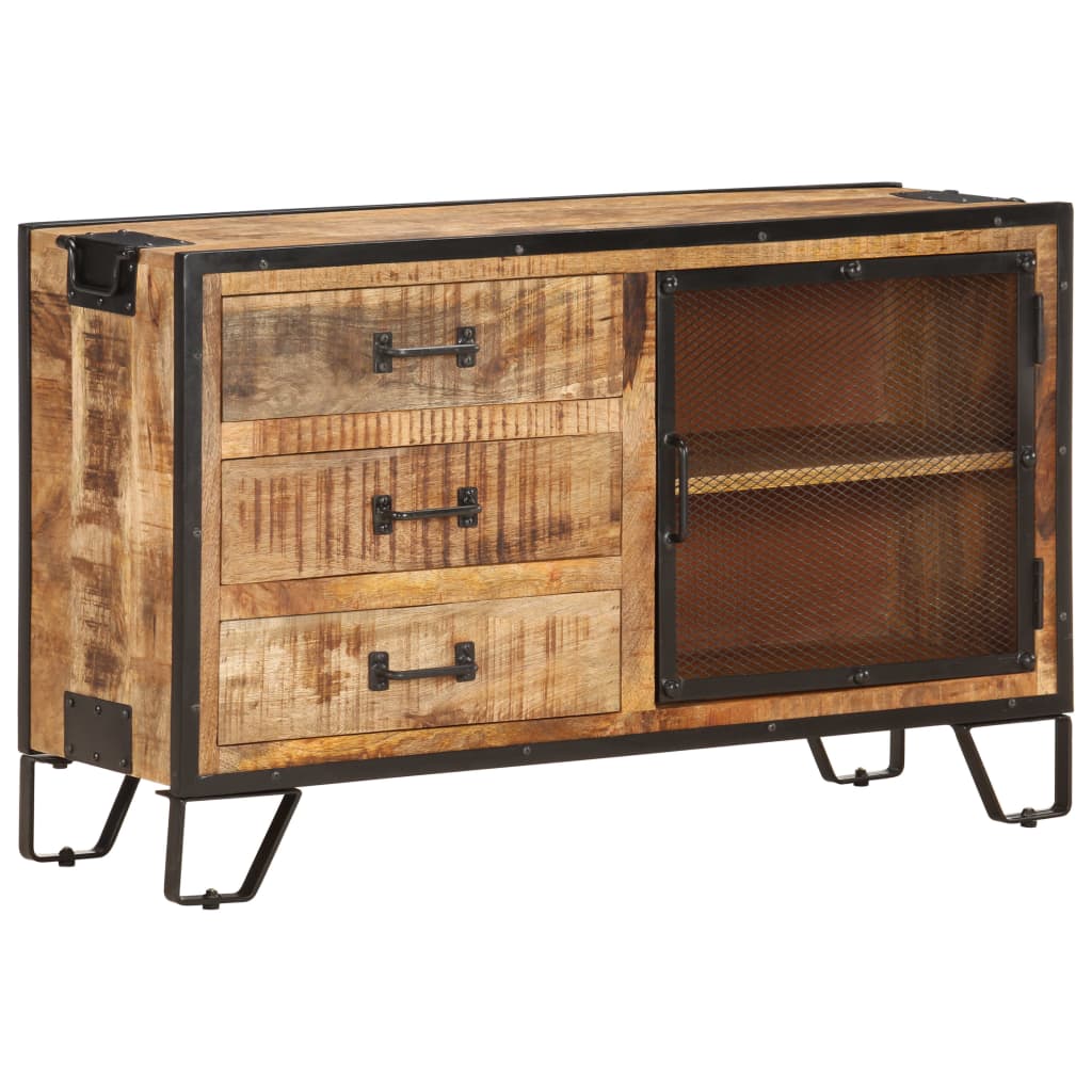 E-shop Multidom Komoda 100x31x60 cm surový mangovníkový masív