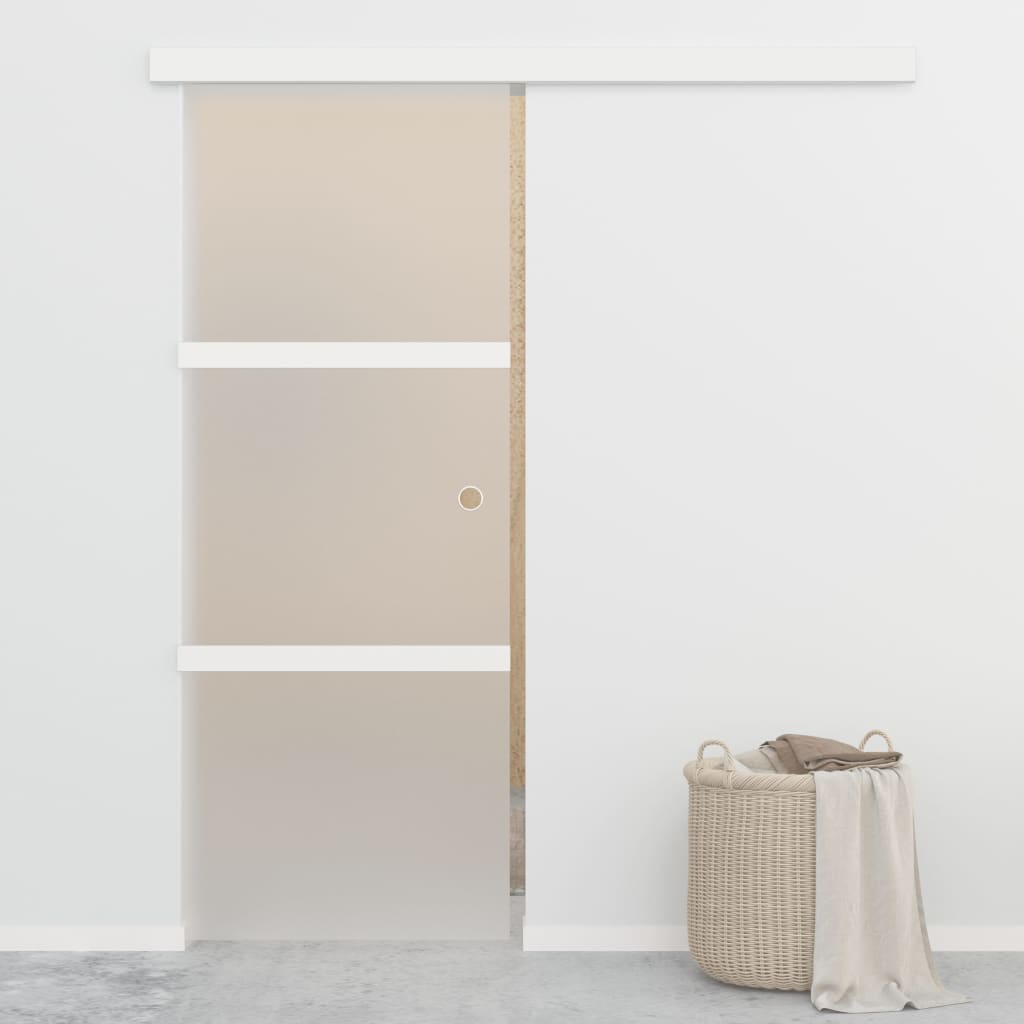 E-shop Multidom Posuvné dvere s jemným zatváraním ESG sklo a hliník 76x205 cm