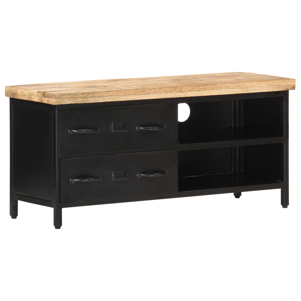 E-shop Multidom TV skrinka 90x30x41 cm surové mangovníkové drevo