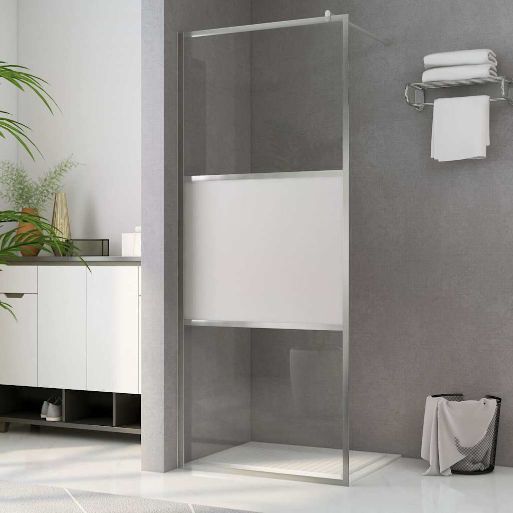 E-shop Multidom Sprchová zástena z polopriehľadného ESG skla 100x195 cm