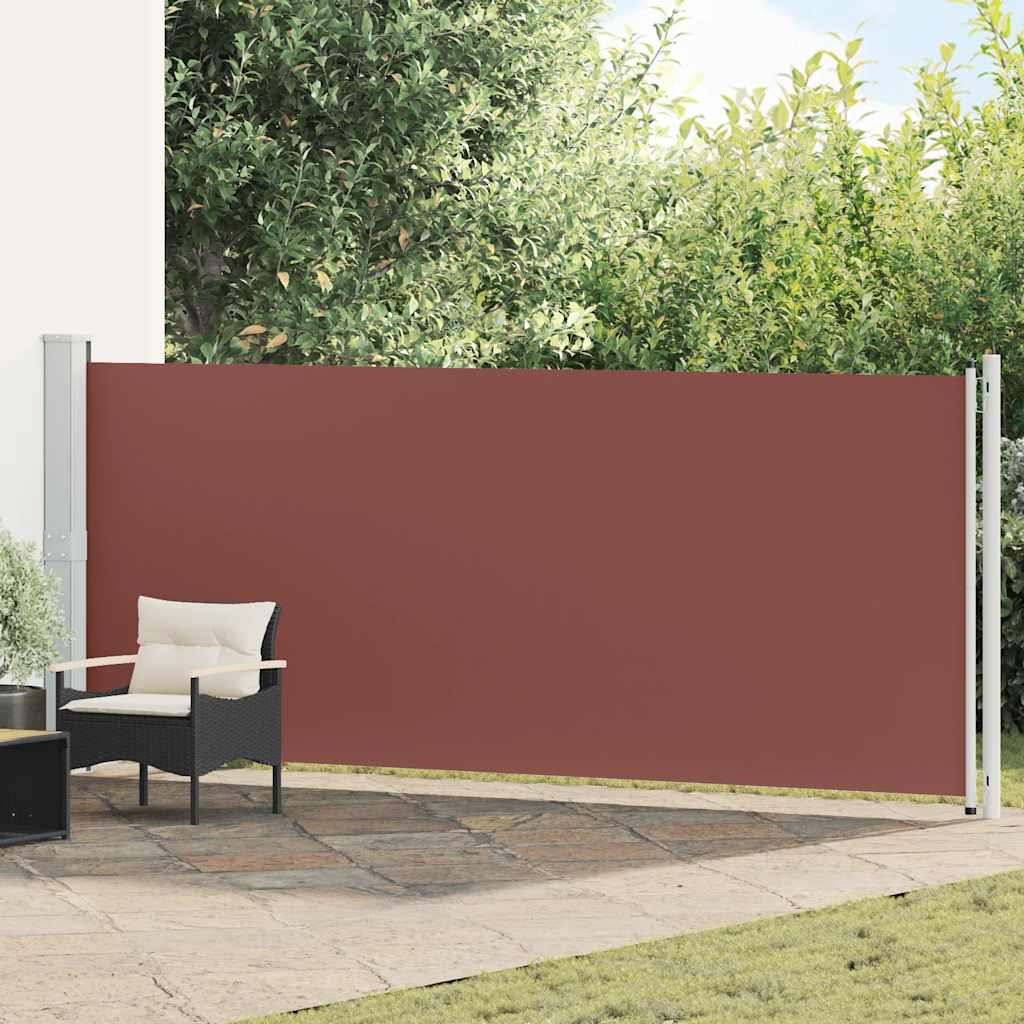 E-shop Multidom Zaťahovacia bočná markíza na terasu 600x160 cm, hnedá