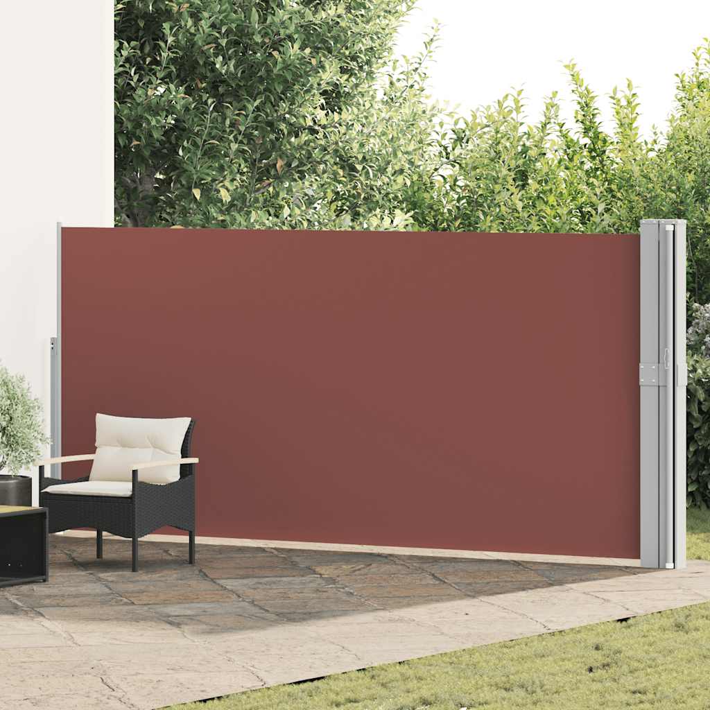E-shop Multidom Zaťahovacia bočná markíza na terasu 170x1200 cm, hnedá