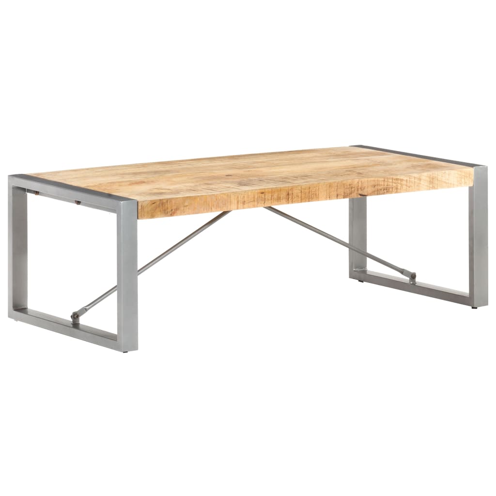E-shop Multidom Konferenčný stolík 120x60x40 cm, surové mangové drevo